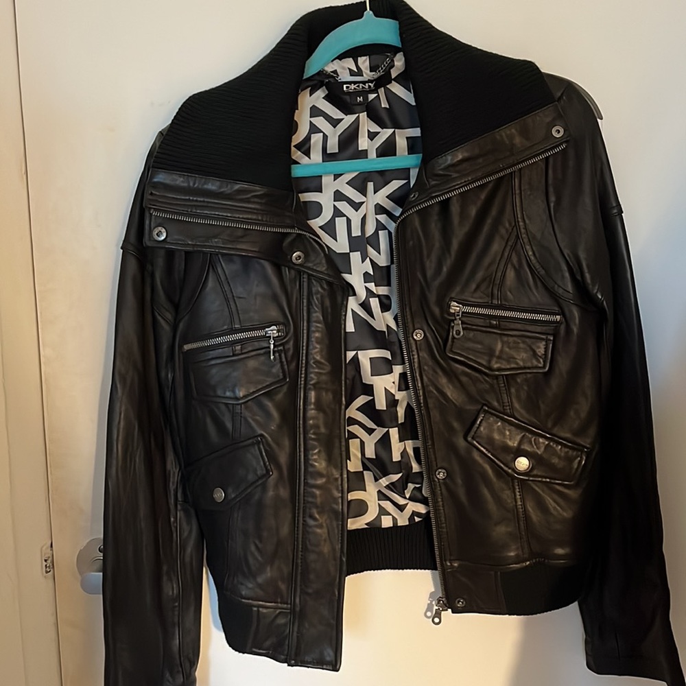 Dkny Leather Jacket - image 2